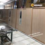 Tủ nhựa 4 cánh lùa ngang 2m 5 tu 4 canh lua van go soi ngang 2m 2