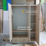 Tủ nhựa đài loan 3 Cánh vẫn gỗ sồi G63HZ 3 tu nhua 3 canh van go soi. hcmjpg 2
