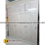 Tủ nhựa trượt Kim Cương 6CD03LM 4 tu nhua 6 canh lua D03 2