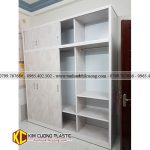 Tủ nhựa trượt Kim Cương 6CD03LM 1 tu nhua 6 canh lua D03S11 2