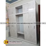 Tủ nhựa trượt Kim Cương 6CD03LM 3 tu nhua 6 canh lua D03S123 2