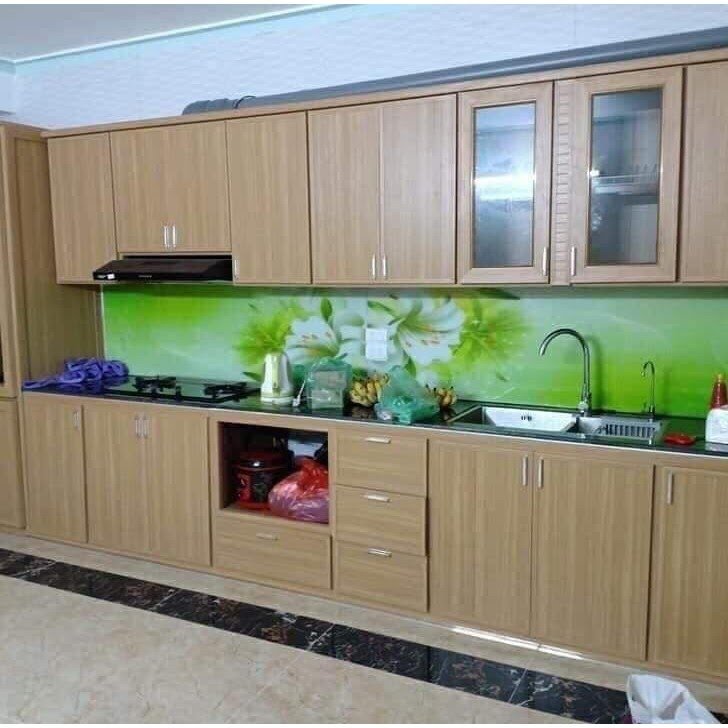 Tủ bếp bằng nhựa vân gỗ sở hữu nhiều ưu điểm nổi bật