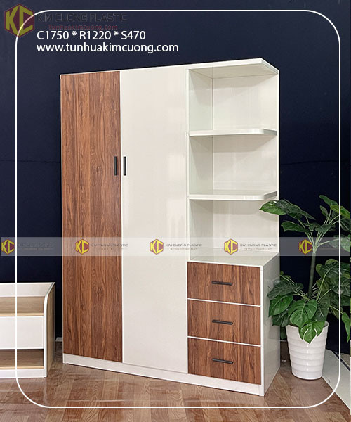 Tủ nhựa đài loan 2 cánh EC3CKI 4 Tủ nhựa đài loan 3 cánh