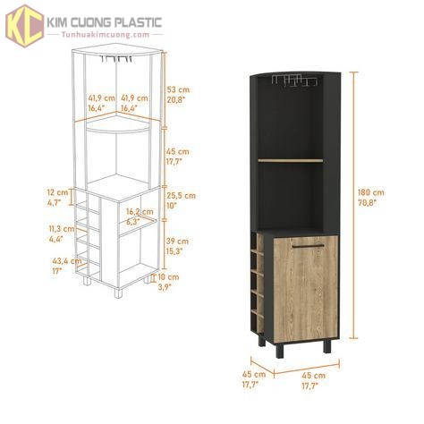 Kích thước tủ rượu 