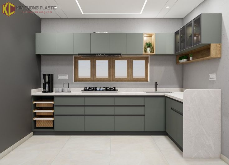 Tủ bếp acrylic giá rẻ - Dễ tạo kiểu và thiết kế linh hoạt