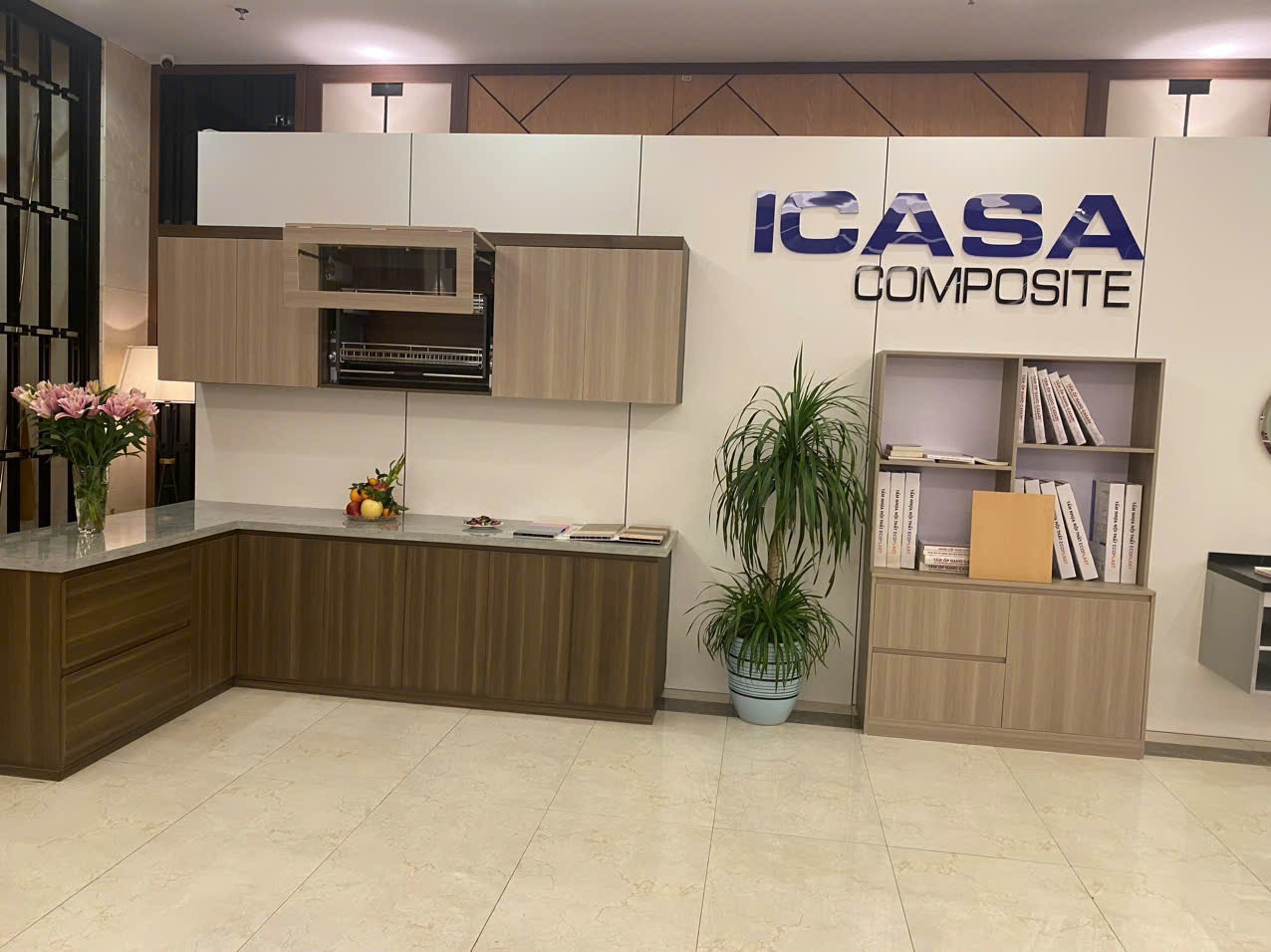Tủ bếp dùng nhựa Icasa